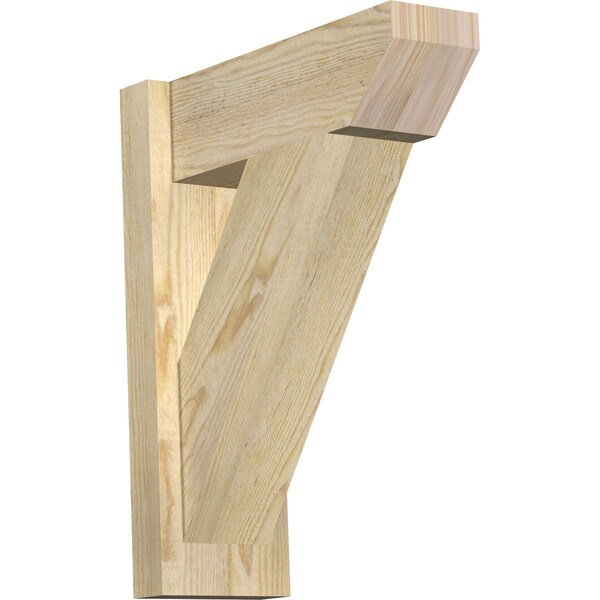 Ekena Millwork Traditional Slat Rough Sawn Outlooker, Douglas Fir, 6"W x 16"D x 20"H OUT06X16X20TRA06RDF - main